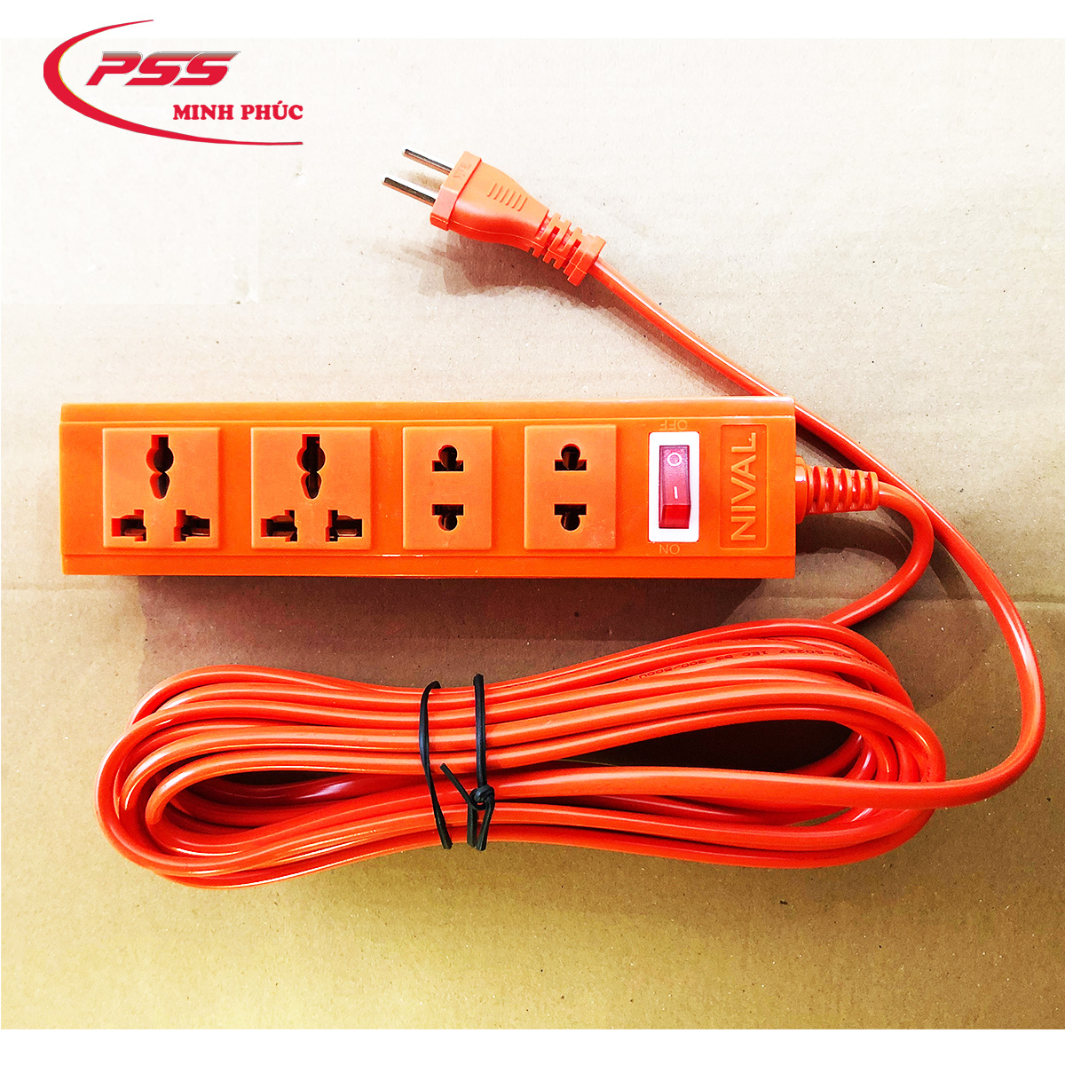 Ổ cắm điện chịu tải chống cháy công suất 2200W/10A dây dài 4M / ổ cắm điện