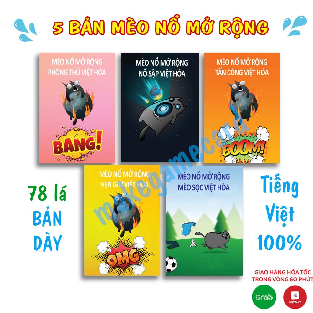 Bài mèo nổ mở rộng 5 bản việt hóa