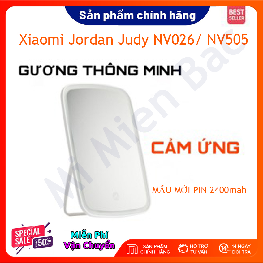 [MẪU MỚI PIN 2400mah] Gương trang điểm Xiaomi NV026 NV505 - Gương trang điểm có đèn LED Jordan Judy NV505 NV026 – Chính Hãng – Mi Miền Bắc
