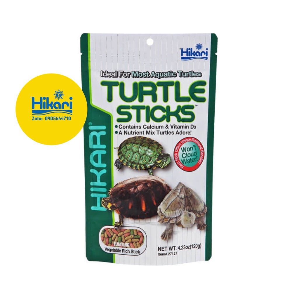 Thức ăn cho rùa và lưỡng cư hikari- repile. turtle sticks-120g.