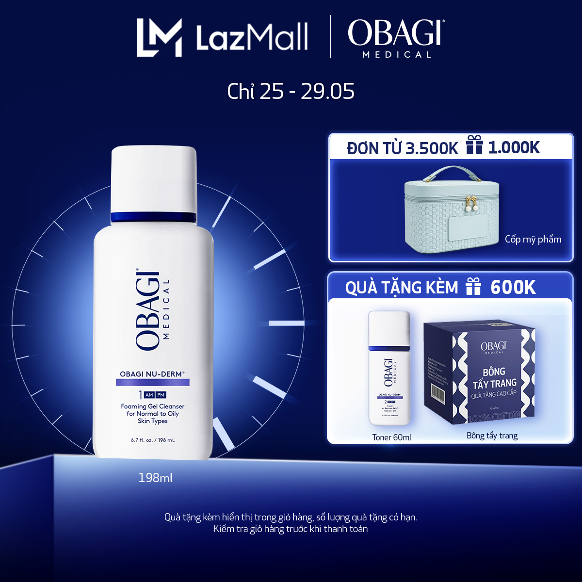 Sữa Rửa Mặt Tạo Bọt Obagi Medical Foaming Gel (200ml)