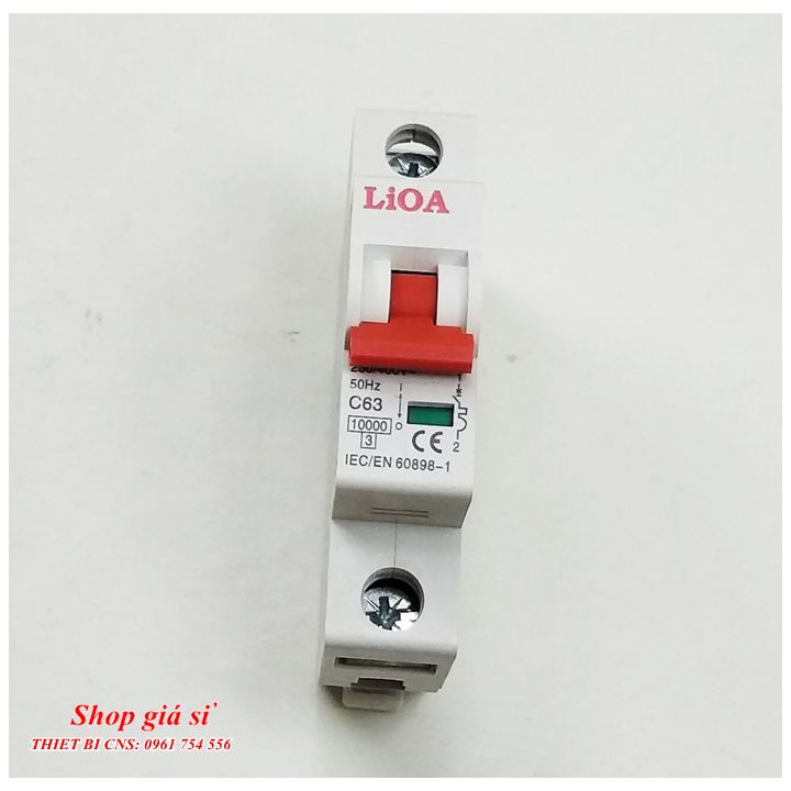 Aptomat LiOA Loại 1P 63A - 100A/10kA Chính hãng