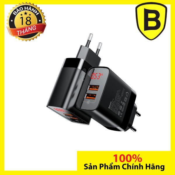 Củ sạc nhanh baseus mirror lake dual qc 18w