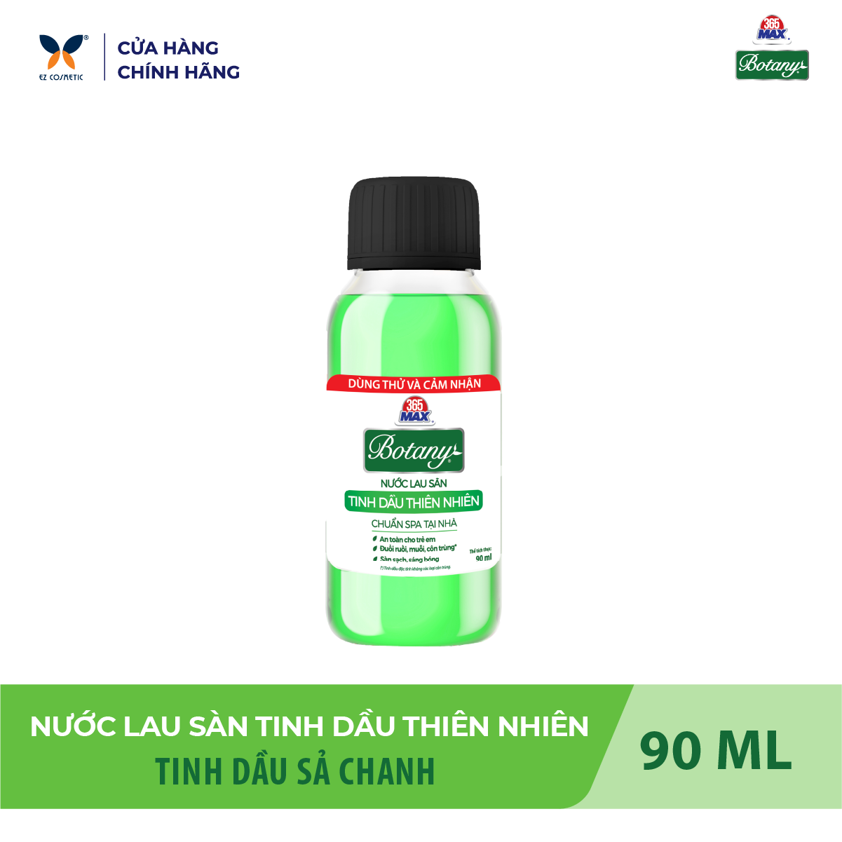 [HÀNG TẶNG KHÔNG BÁN] Nước Lau Sàn Tinh Dầu Thiên Nhiên Sả Chanh BOTANY 90ml