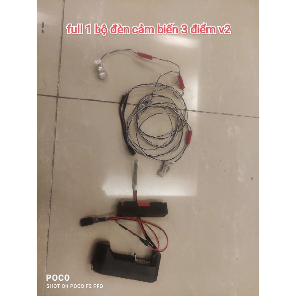 Đèn diều 3 điểm v2 có cảm biến ánh sáng chớp kiểu máy bay 3 điểm 19 chế độ siêu sáng