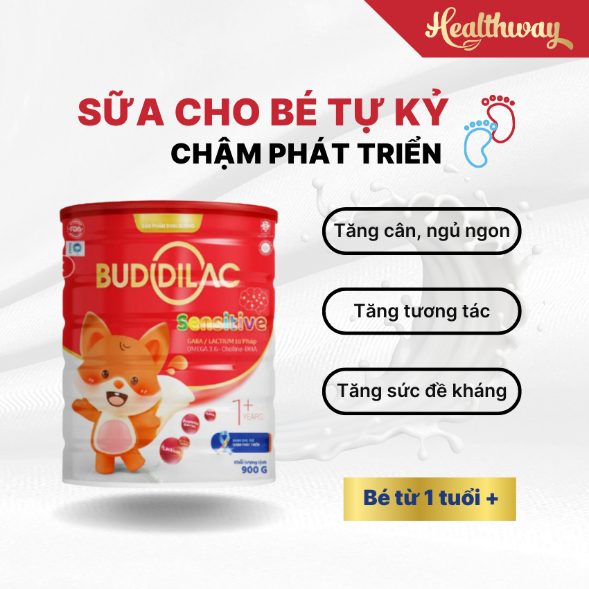 Sữa bột Buddilac Sensitive dành cho bé chậm, rối loạn phát triển