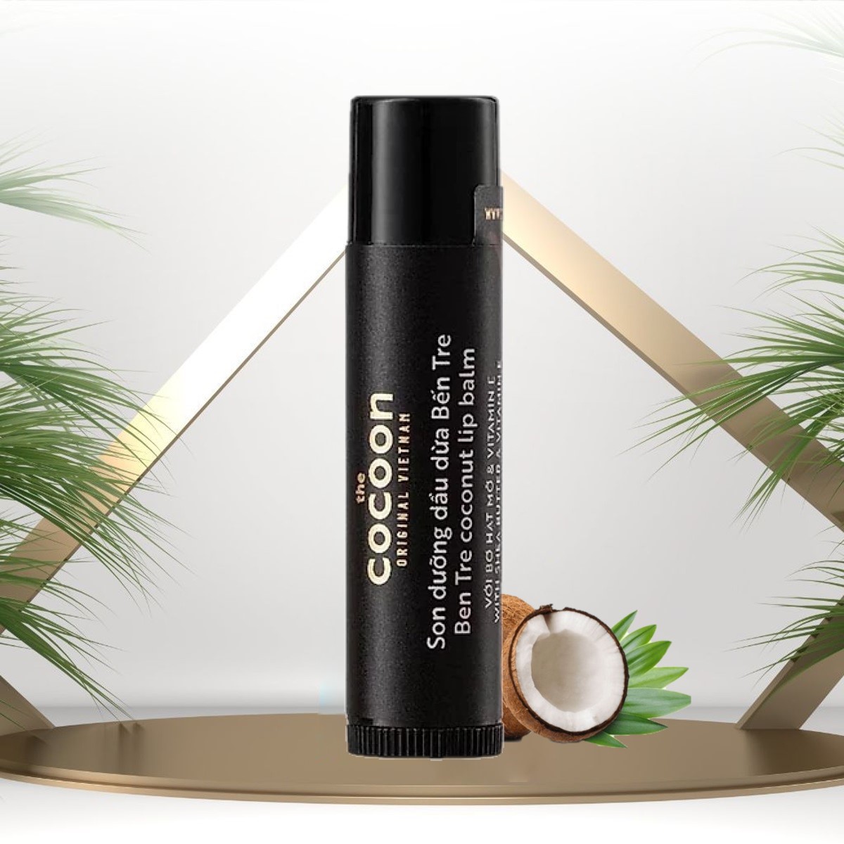 Son Dưỡng Dầu Dừa Cocoon 5g Giúp Cấp Ẩm Căng Mọng Từ Dầu Dừa Bến Tre Bơ Hạt Mỡ The Cocoon Vietnam Ben Tre Coconut Lip Balm 5g
