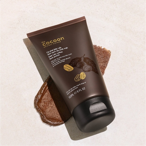 Tẩy da chết cocoon làm sạch tế bào chết cho mặt giúp làn da mềm mại & rạng rỡ cocoon dak lak coffee face polish 150ml