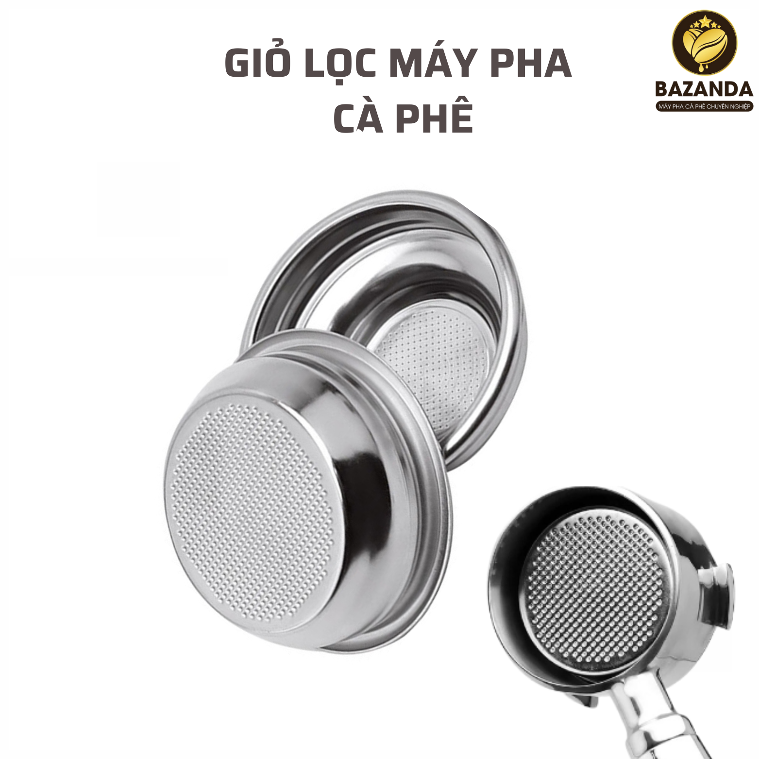 Phin/ giỏ lọc chứa cà phê 12-18 gram 58mm