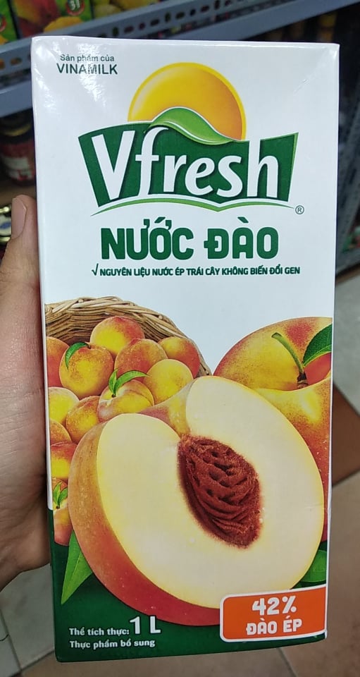 Nước ép đào Vfresh 1L