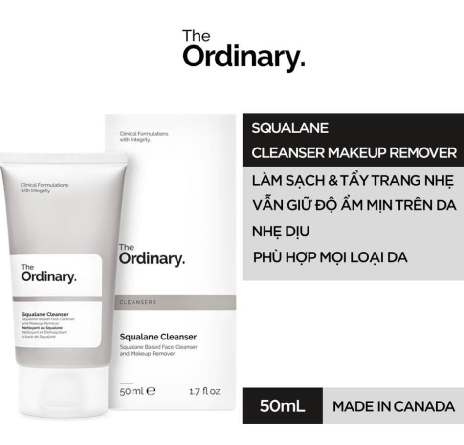 Sữa rửa mặt tẩy trang The Ordinary Squalane Cleanser
