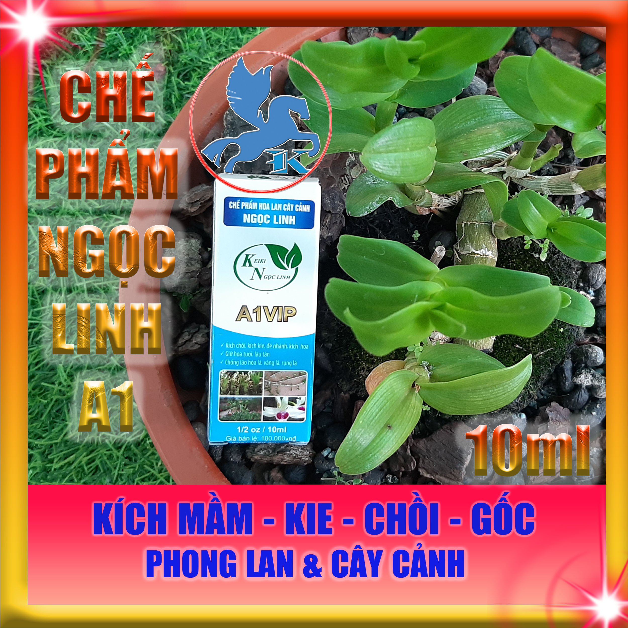 Chế Phẩm Ngọc Linh A1 10ml | Kích Mầm, Kie, Chồi, Gốc Hoa Lan Cây Cảnh