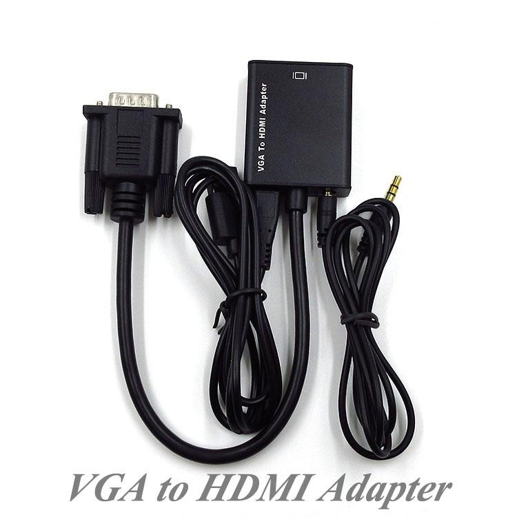 Cáp VGA ra HDMI kết nối từ máy tính với Tivi qua cổng hdmi