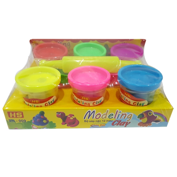 Bộ sáp nặn 12 màu chim két sn-009