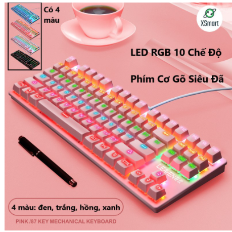 Bàn phím cơ máy tính crack k2 pro led rgb 1
