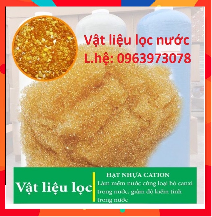 Combo 5lit hạt nhựa cation làm mềm nước cứng