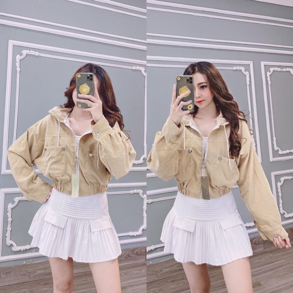 ÁO KHOÁC NHUNG GÂN CAO CẤP