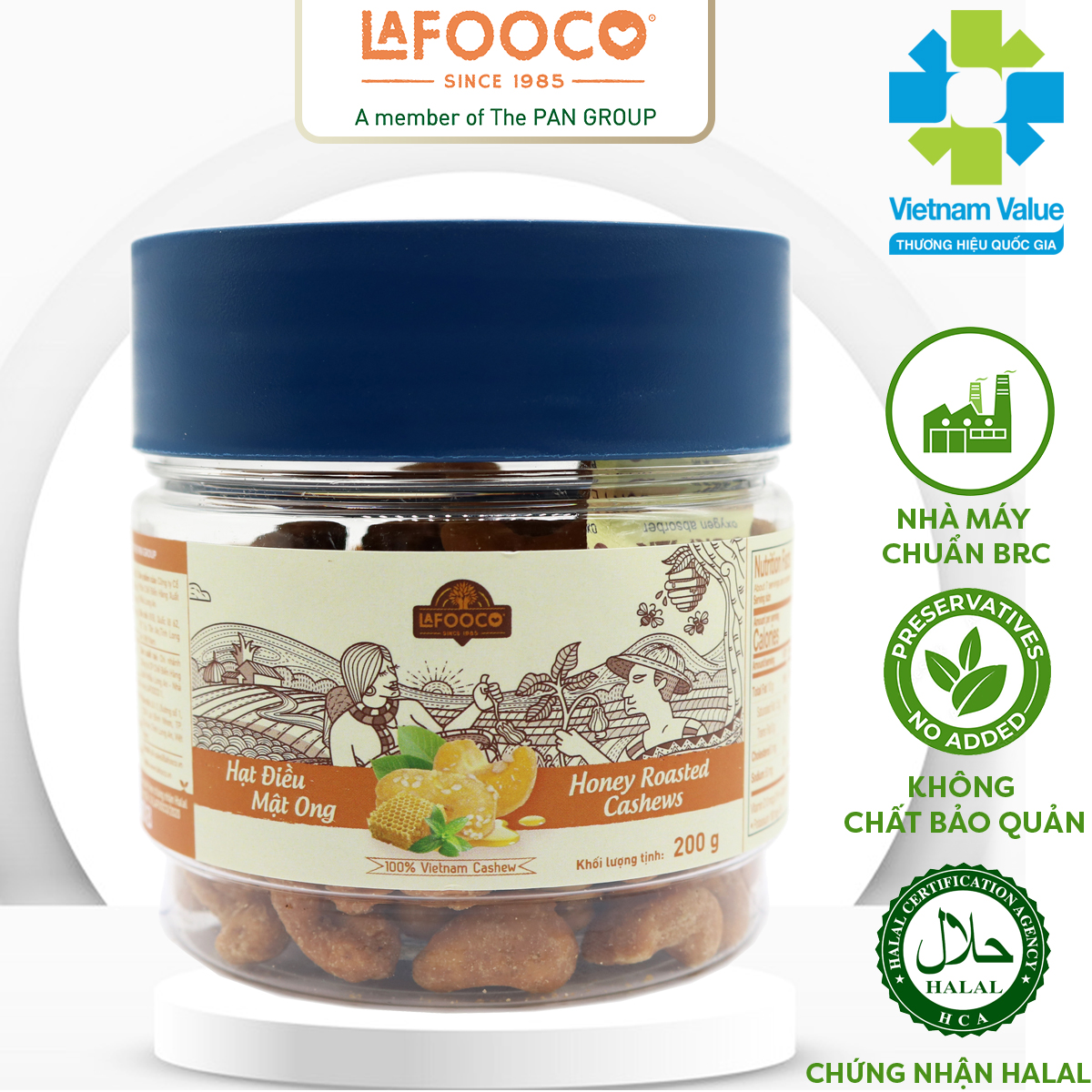 Hạt điều mật ong lafooco hủ 200g