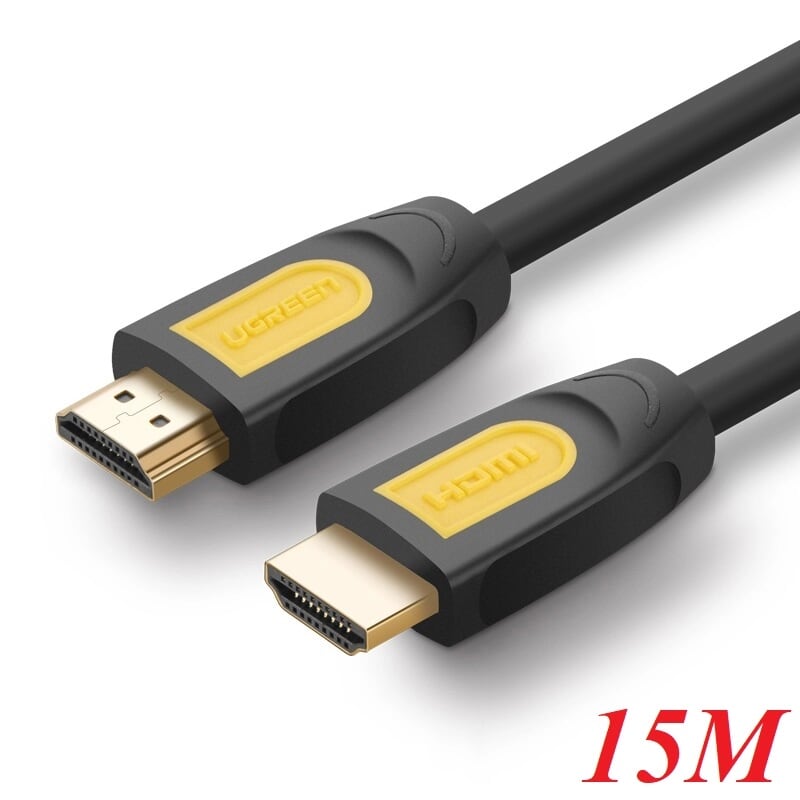 Ugreen 11106 15m màu vàng cáp tín hiệu hdmi chuẩn 1.4 hỗ trợ phân giải 4k * 2k hd101