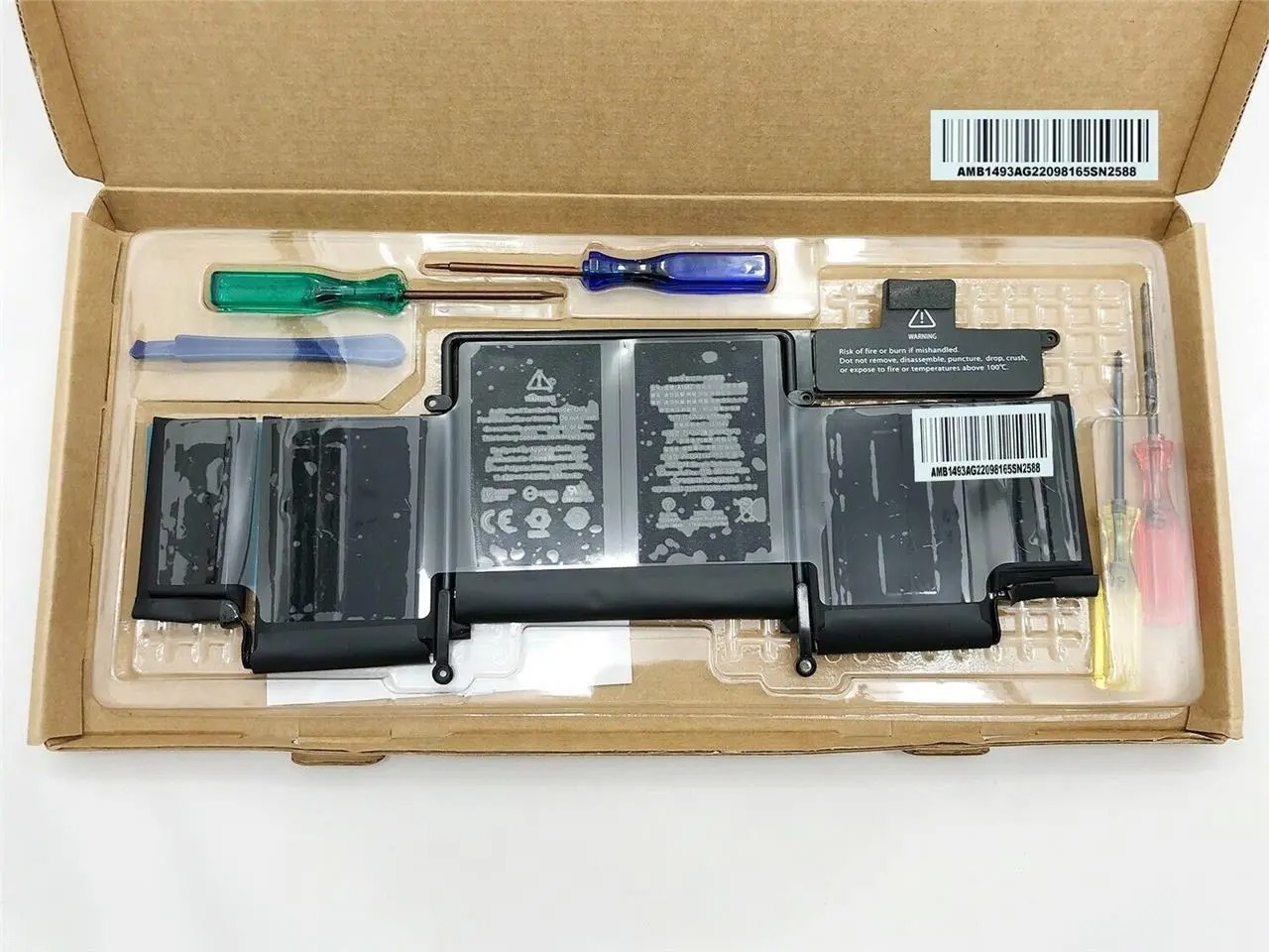 Pin laptop apple macbook pro 13" retina a1502 2015 battery a1582