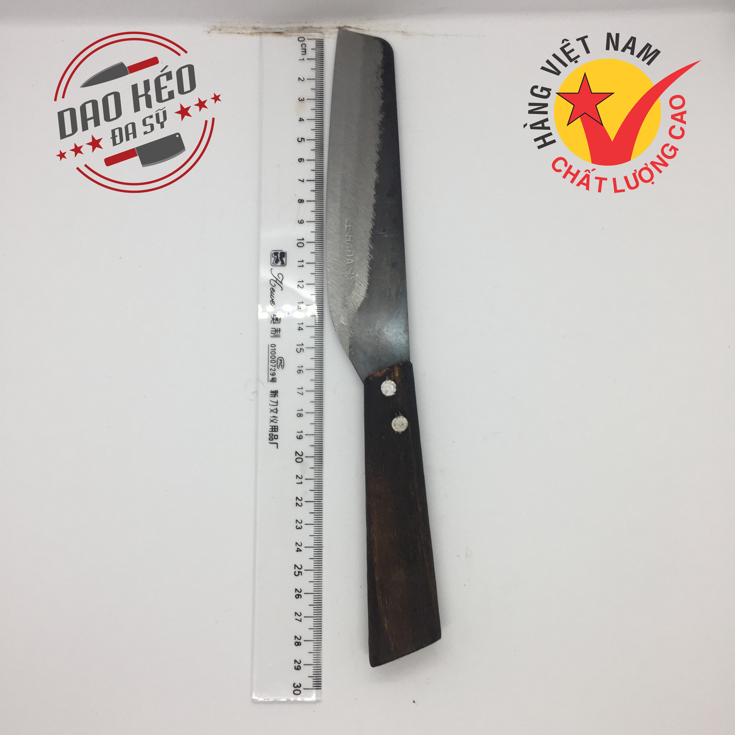 Dao thái bé Đa Sỹ loại tốt, rèn thủ công bằng thép không gỉ siêu bền, cán gỗ chắc chắn