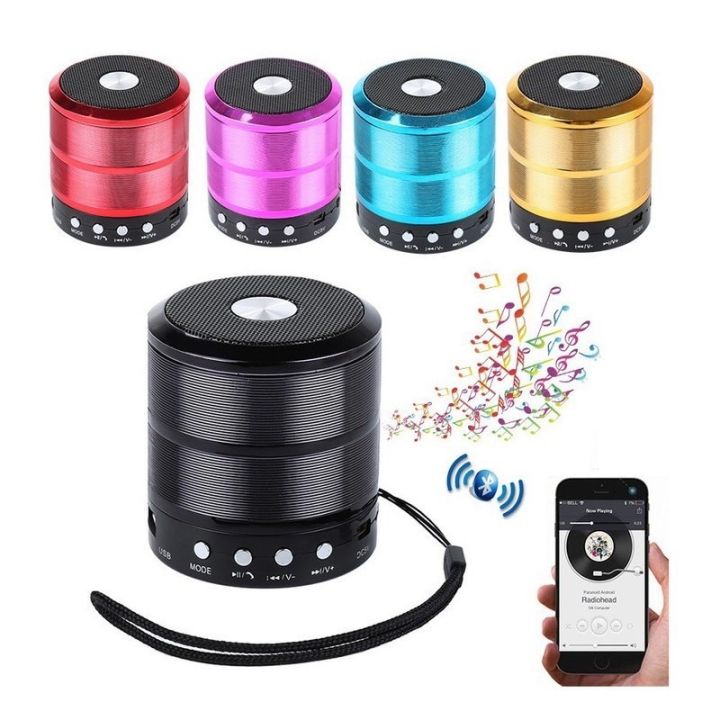 Loa mini bluetooth pin sạc có móc treo / Loa vi tính Kisonli cực chất  nguồn USB mini nhỏ gọn
