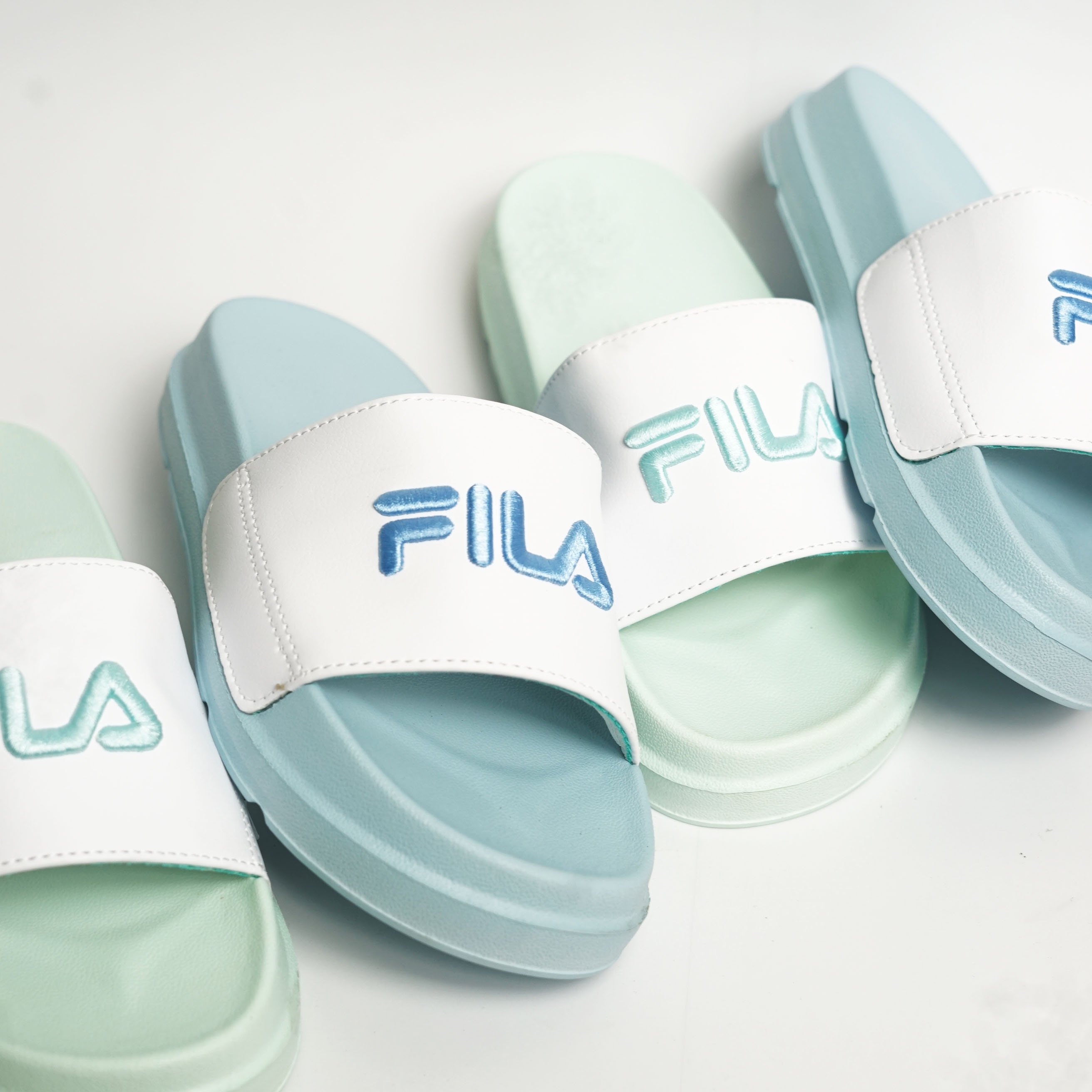 Dép quai ngang FILA đế cao 4cm, unisex, full box_BGHOUSE