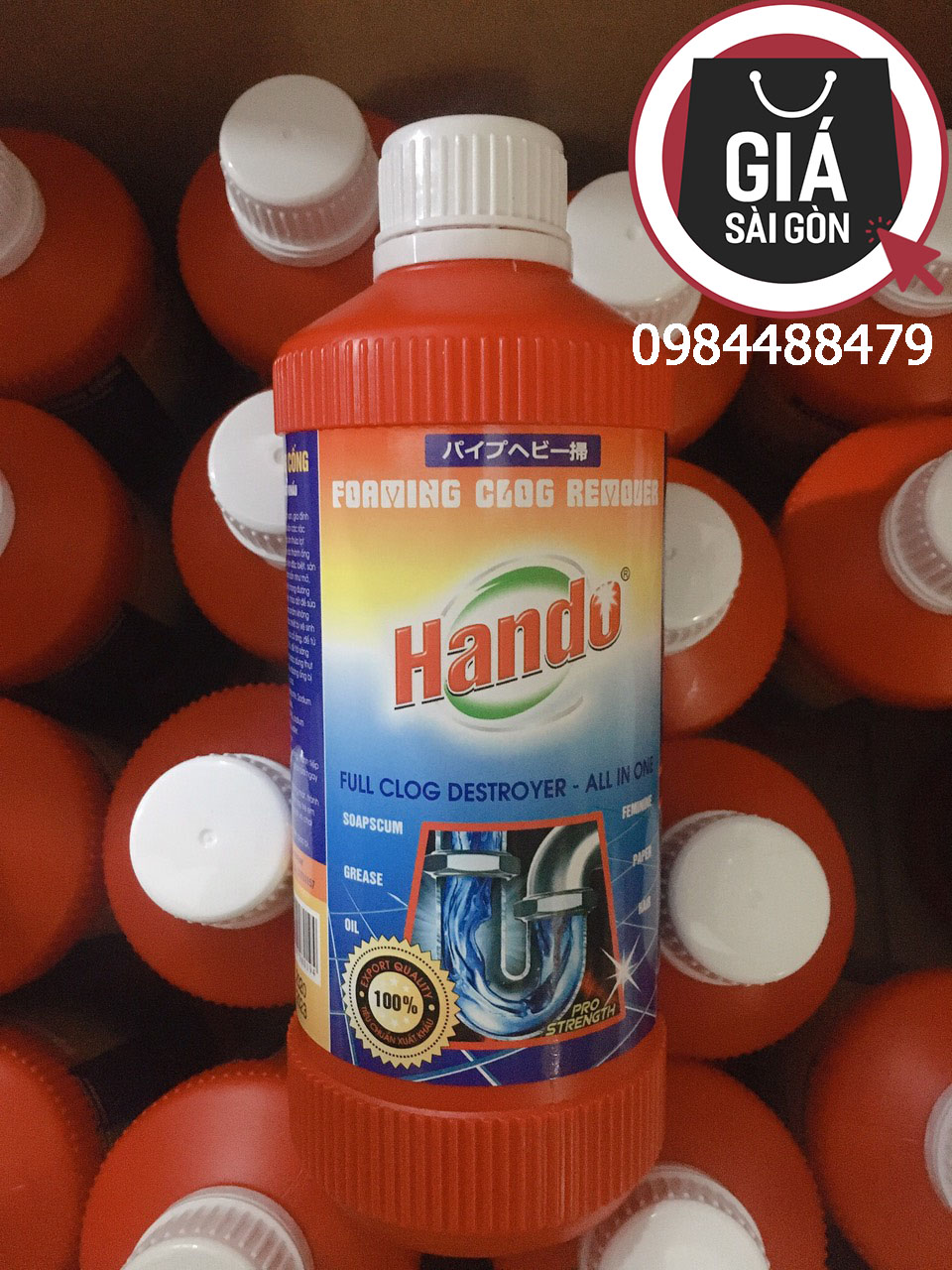 Nước thông cống hando 570ml hàng xuất khẩu - phân phối bởi giá sài gòn gsg819