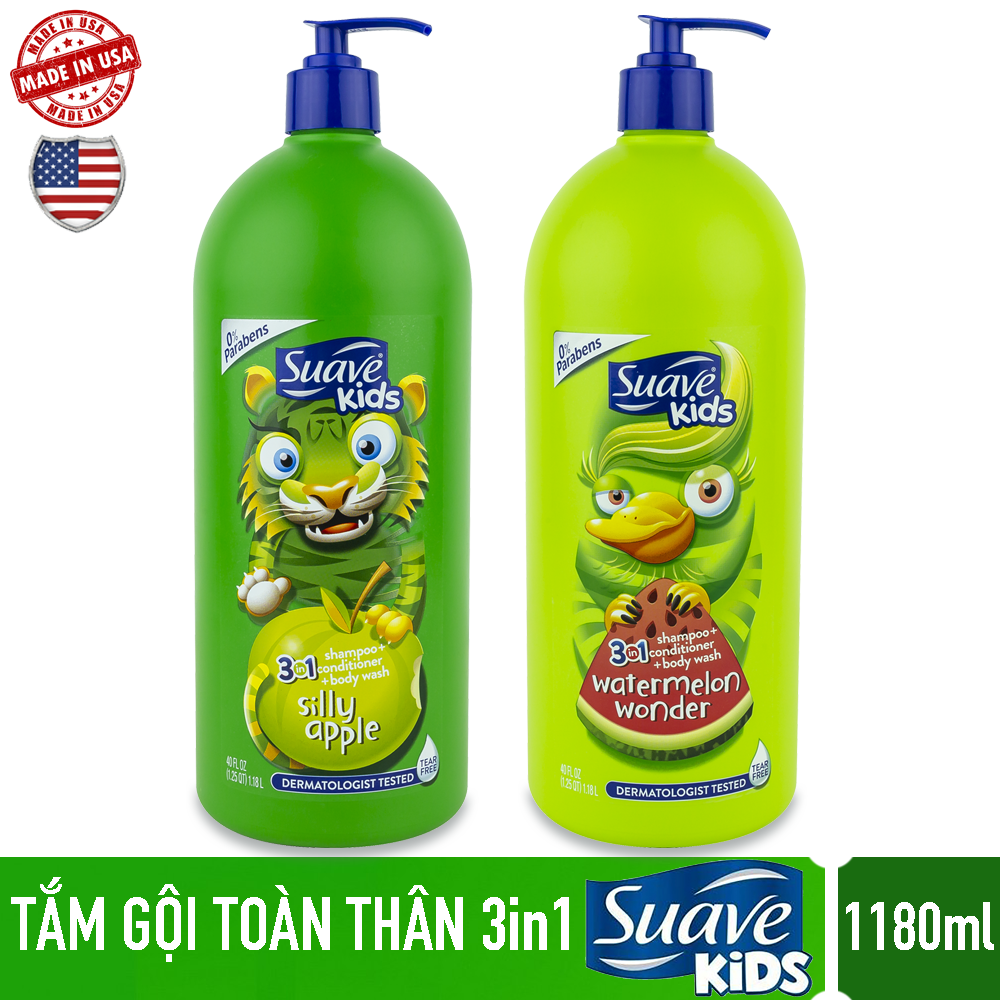 Sữa tắm gội toàn thân cho bé Suave Kids USA 1.18L/chai