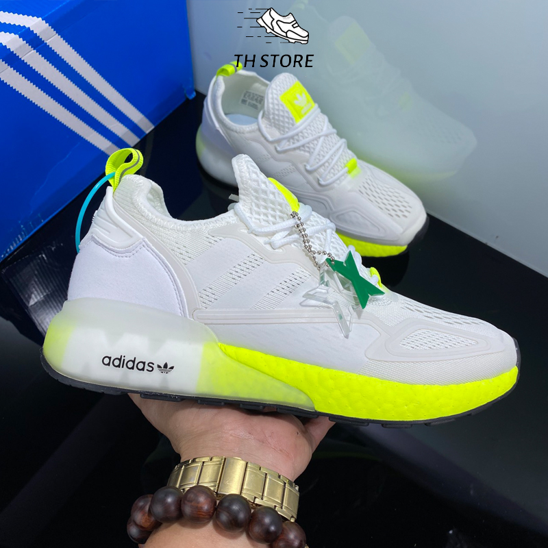 Giày thể thao adidas zx2k boost v2.0 trắng phối be - giày th