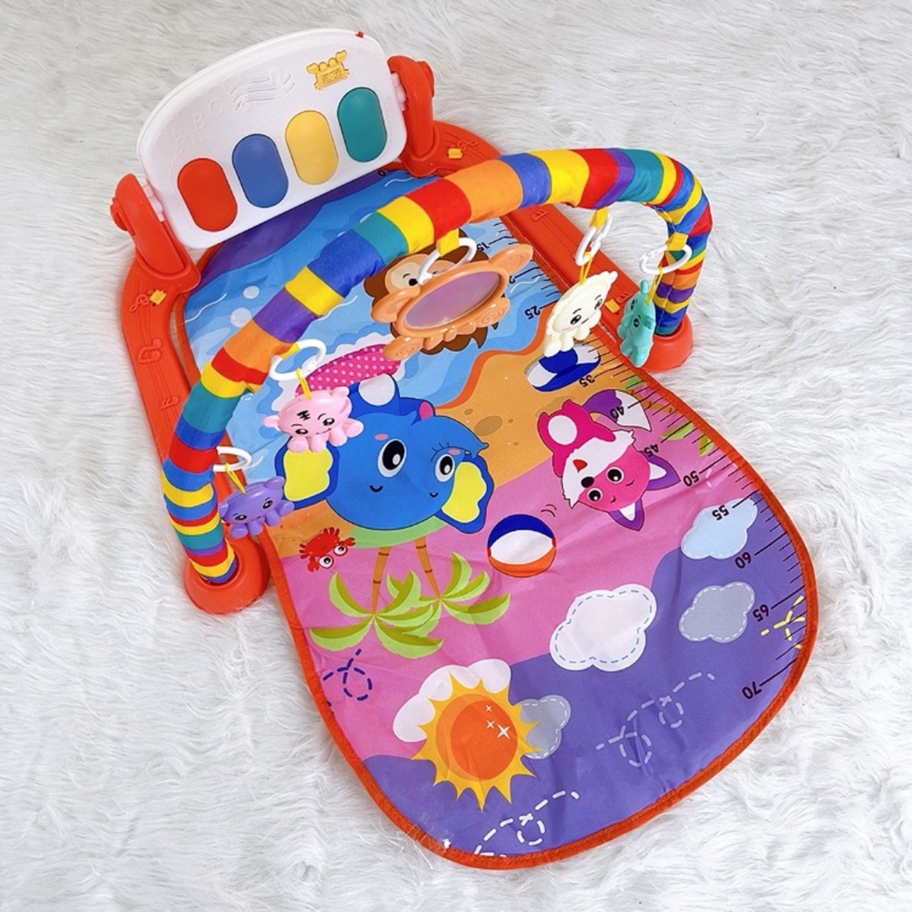 Đồ chơi cho bé Thảm nhạc piano cao cấp cho bé nằm chơi có nhạc và đồ chơi lục lac