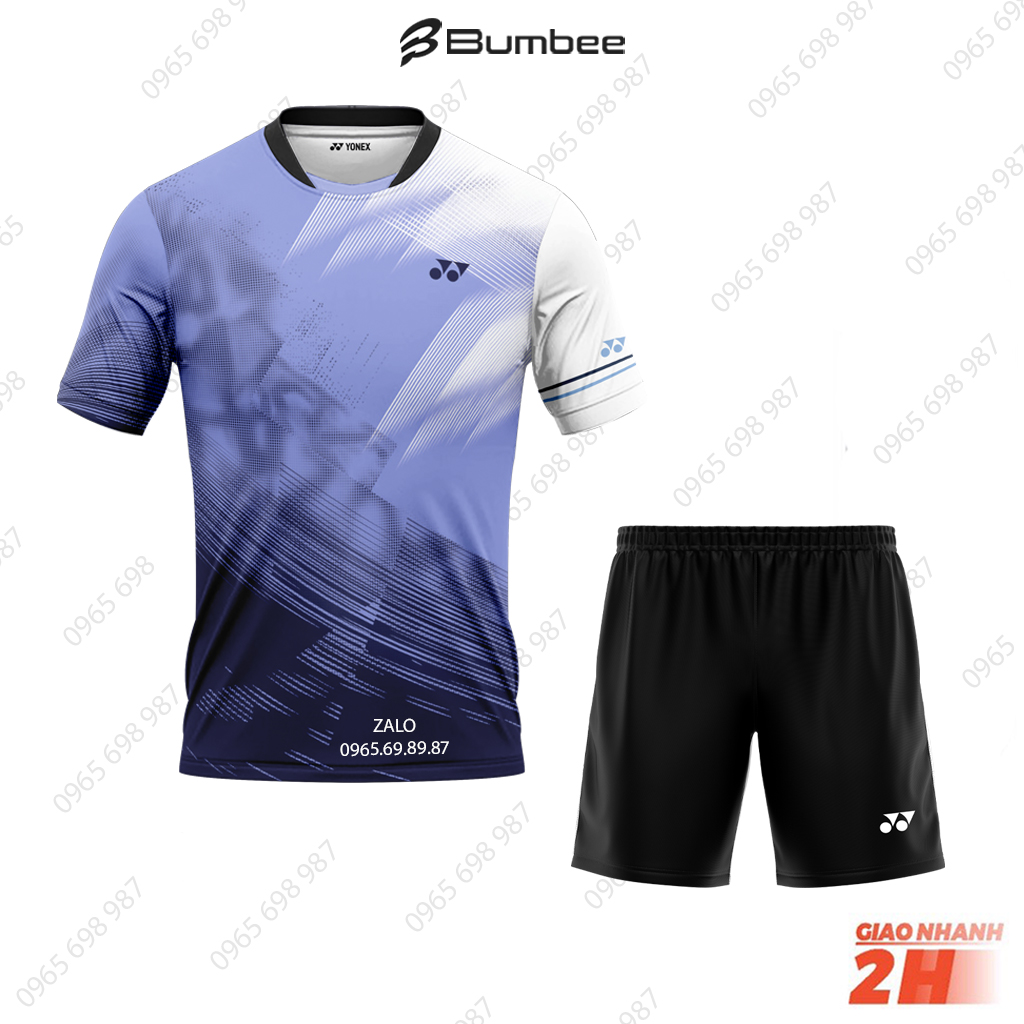 Áo cầu lông nam nữ, quần áo Yonex thi đấu chuyên nghiệp chất liệu mát mẻ size M L XL XXL