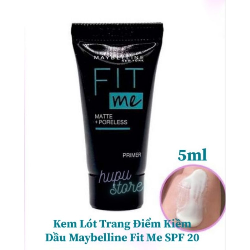 Kem Lót Kiềm Dầu Maybelline Matte + Poreless Primer With Clay (SPF 20)- Hàng Mini