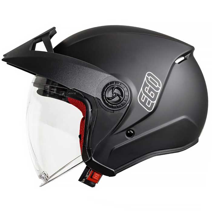 Nón bảo hiểm 3/4 ego e-2 - mũ bảo hiểm ego e-2 có mái che, có kính trong suốt
