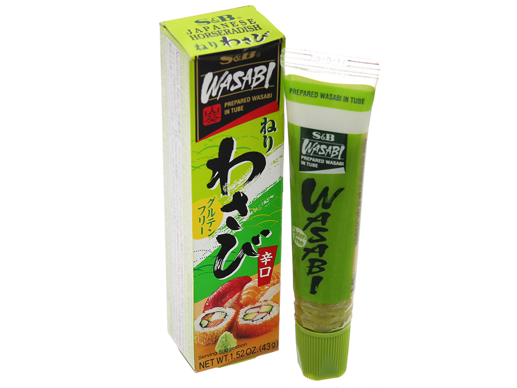 Mù tạt xanh s & b tuýp 43g