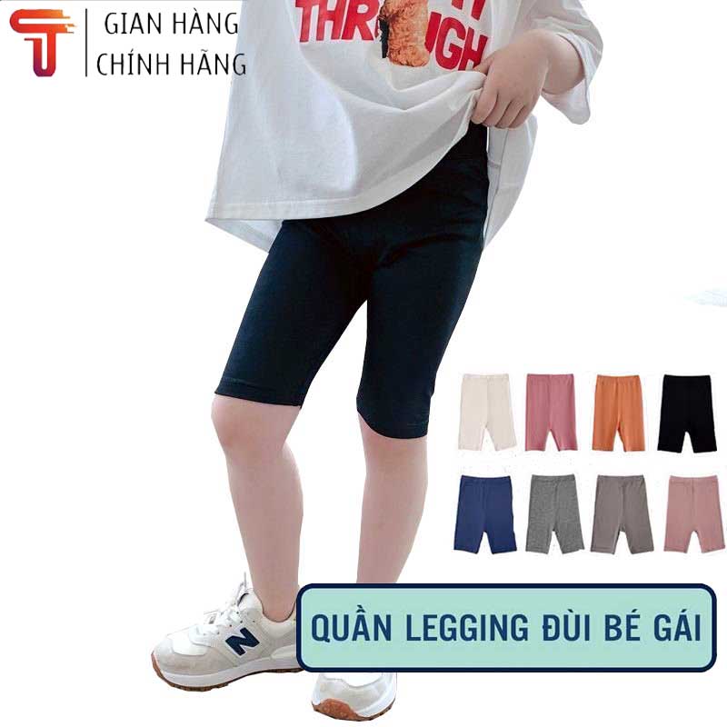 Tanosa quần legging đùi mùa hè tiện lợi quần cho bé gái quần legging bé gái 8-18kg