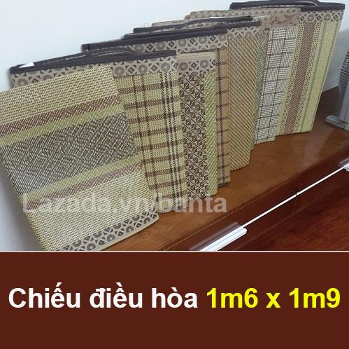 Chiếu điều hòa đủ kích thước 1m6 x 1m9, 1m8 x 1m9 (2 loại - Không nẹp và Có nẹp thun cố định vào nệm, giường)