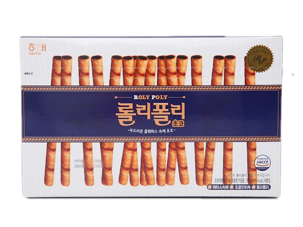 Bánh Quế Chocolate RolyPoly Hàn Quốc hộp 196g