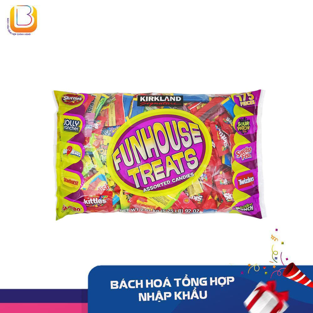 Kẹo trái cây kirkland funhouse treats mỹ 2.61kg mỹ - date 2023