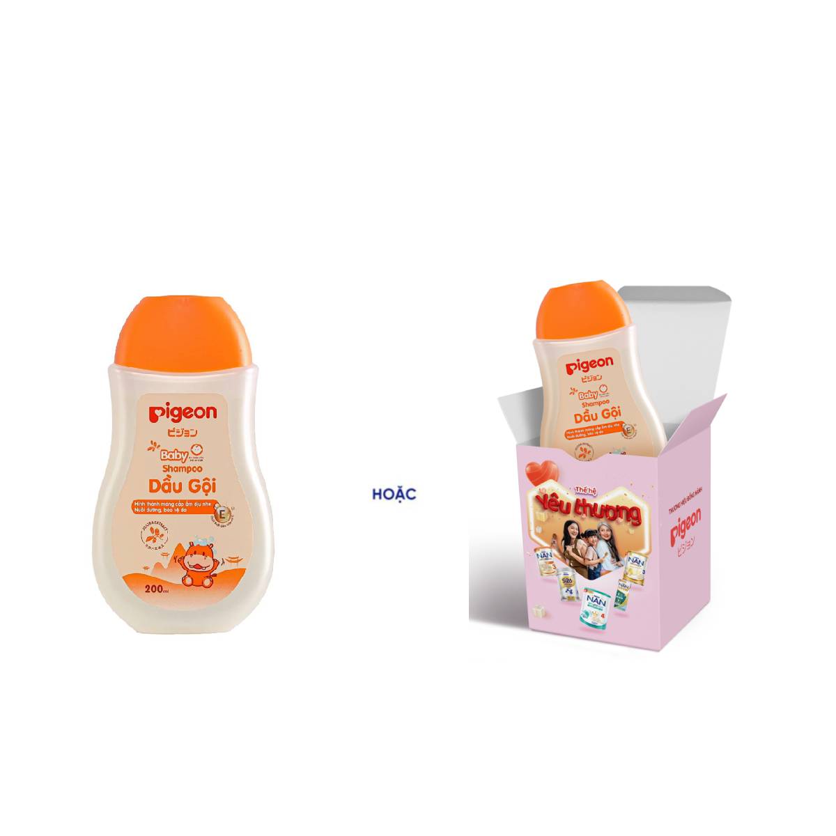 Dầu gội dịu nhẹ cho bé Pigeon 200ml