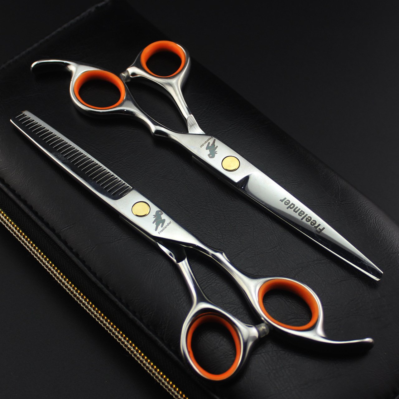 Bộ kéo cắt tỉa tóc cho bé tại nhà, kéo học viên học nghề tóc 6.0 inch freelander barber hair cutting scissors