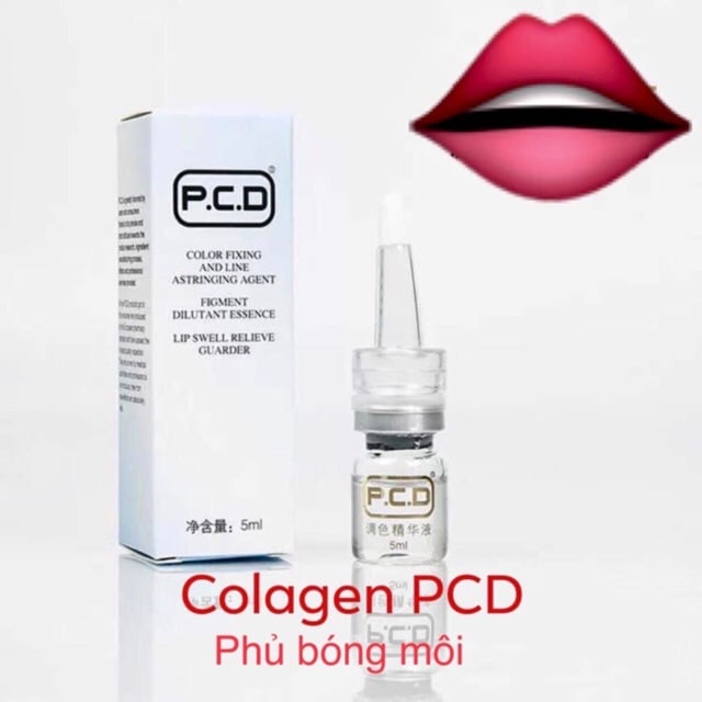 Phủ bóng môi colagen PCD Hàn Quốc