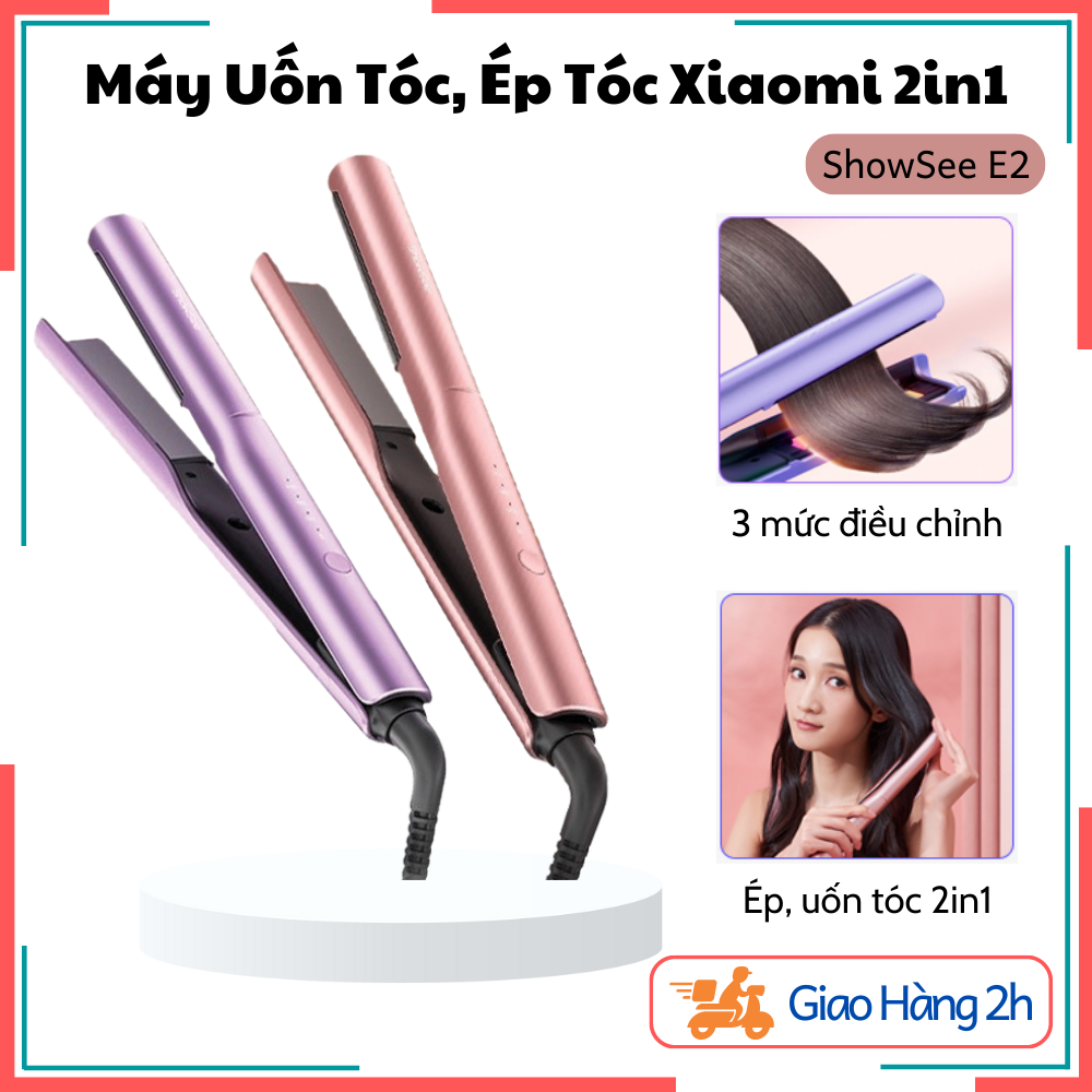 Máy làm tóc xiaomi showsee e2 - máy làm duỗi tóc, kẹp thẳng, ép tóc, uốn cụp, làm tóc xoăn lọn đa năng - bảo hành 12 tháng
