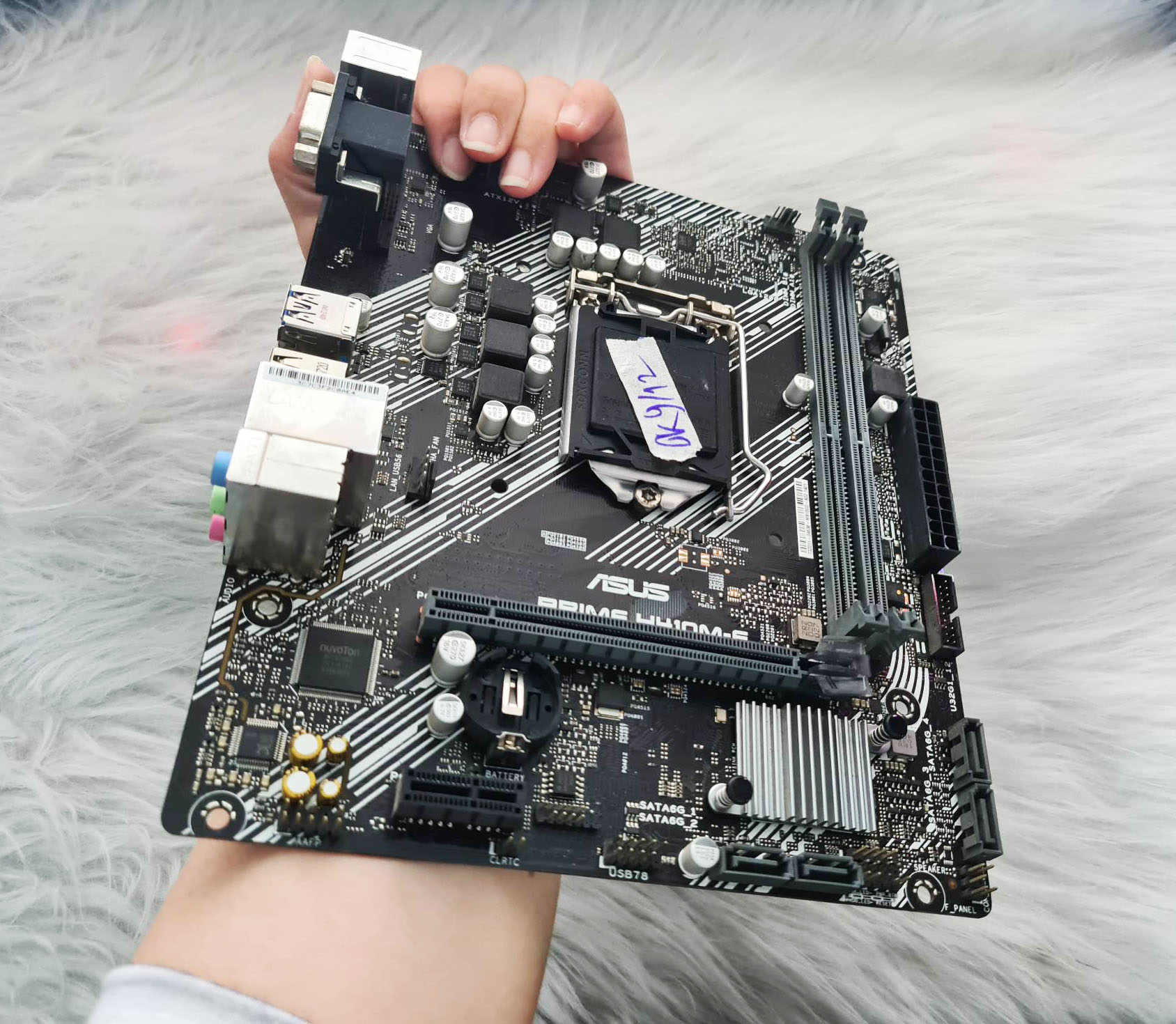 Mainboard asus prime h410m-k hàng đẹp đủ fe