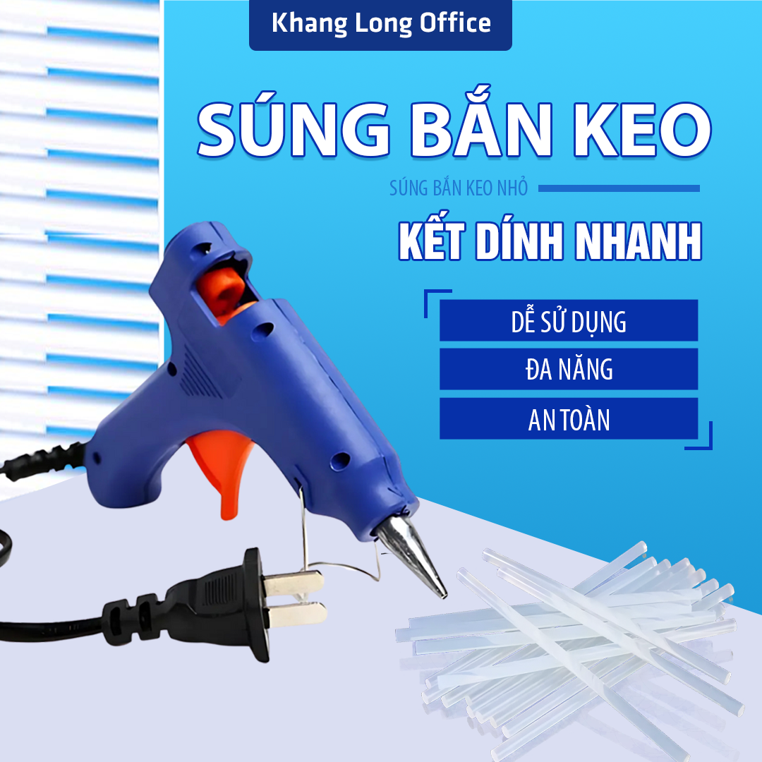 Máy Bắn Keo Nến Nhỏ 20W, Súng Bắn Keo Silicon Thiết Kế Gọn Nhẹ, Dễ Dàng Thao Tác Và Dễ Sử Dụng