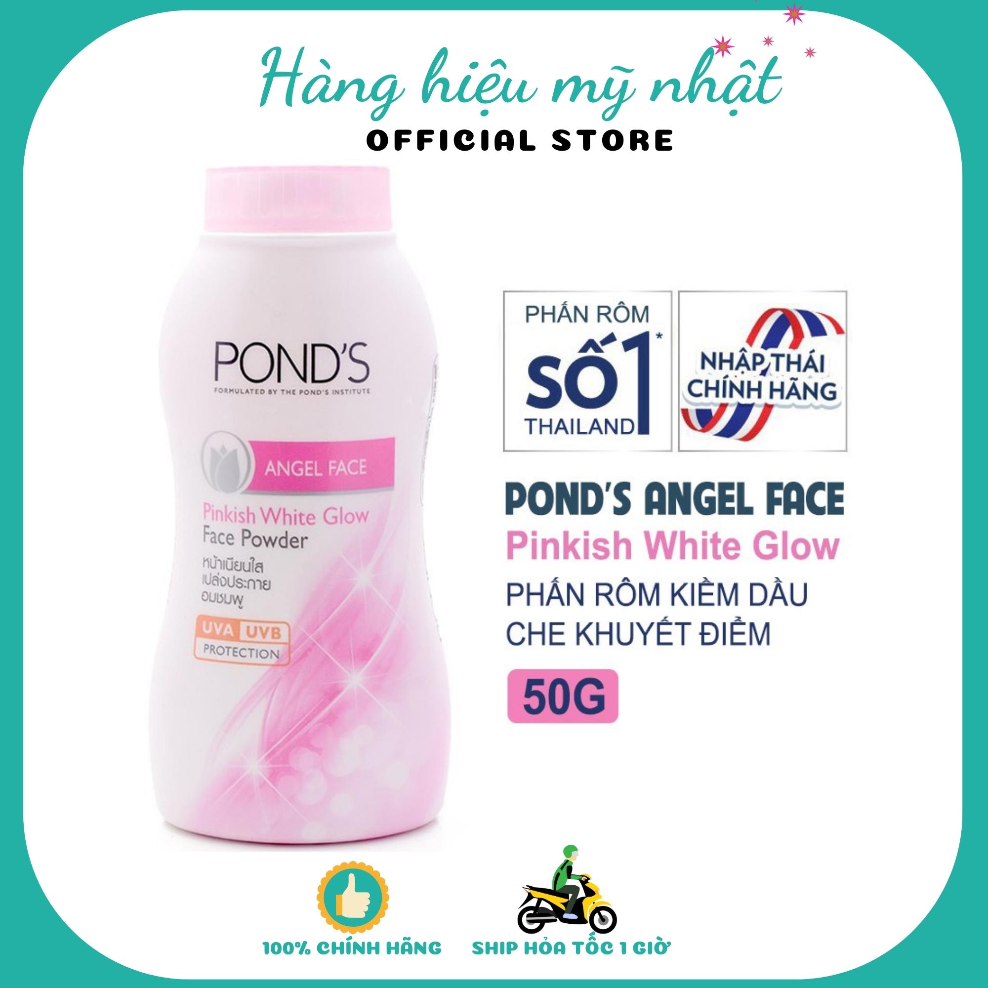 Phấn phủ dạng bột Pond's Pinkish White Glow Face Powder 50g Thái Lan
