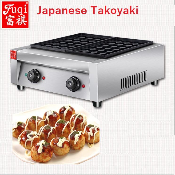 Máy làm bánh Takoyaki 56 lỗ 2 khay điện chống dính