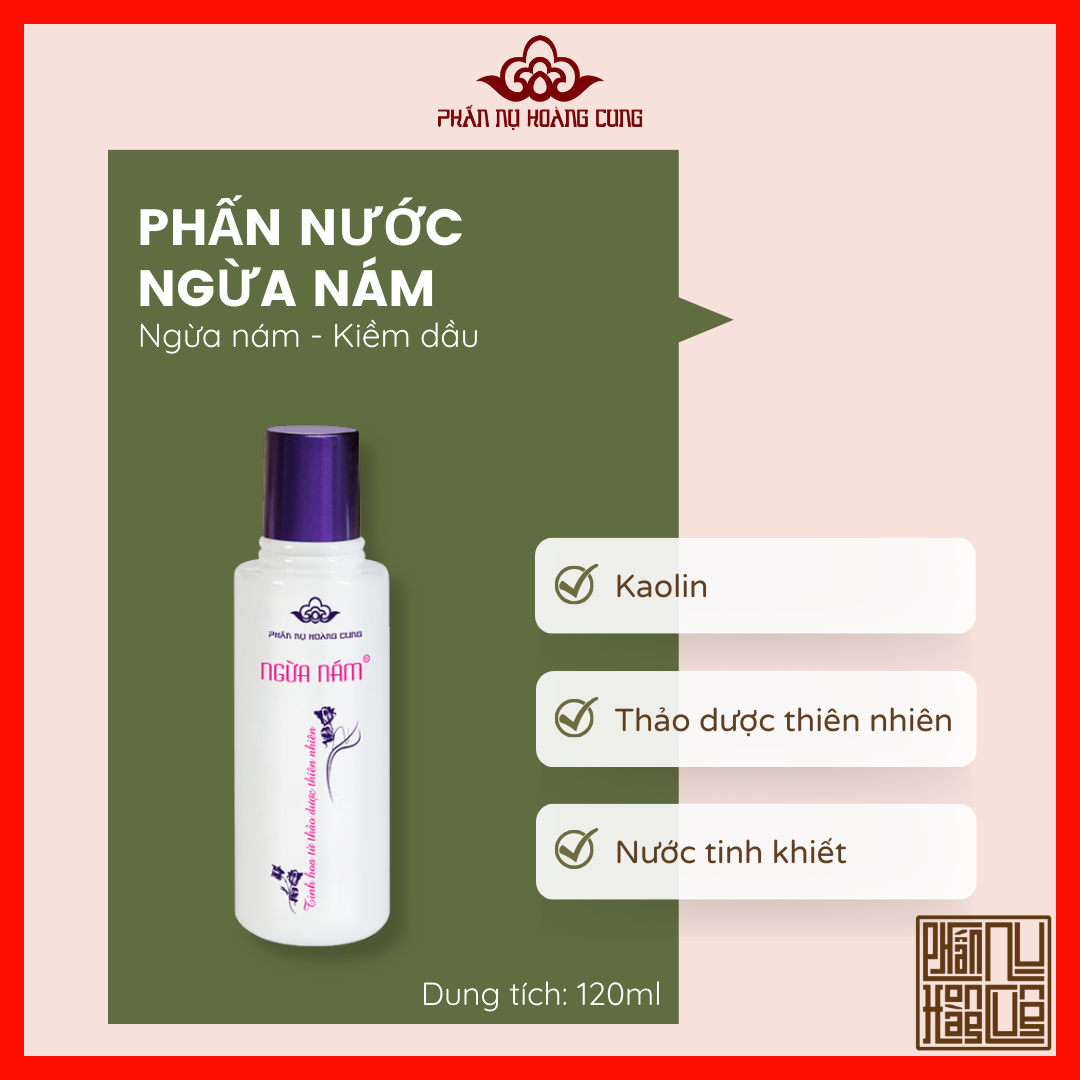 Phấn nước ngừa nám, giúp sáng da, ngăn ngừa vết thâm nám, làm đẹp, phấn nụ hoàng cung, dung tích 120ml