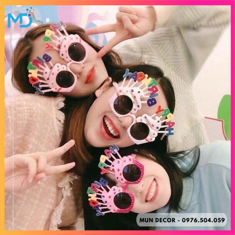 Kính Happy Birthday Mắt Kính Sinh Nhật Vui Nhộn