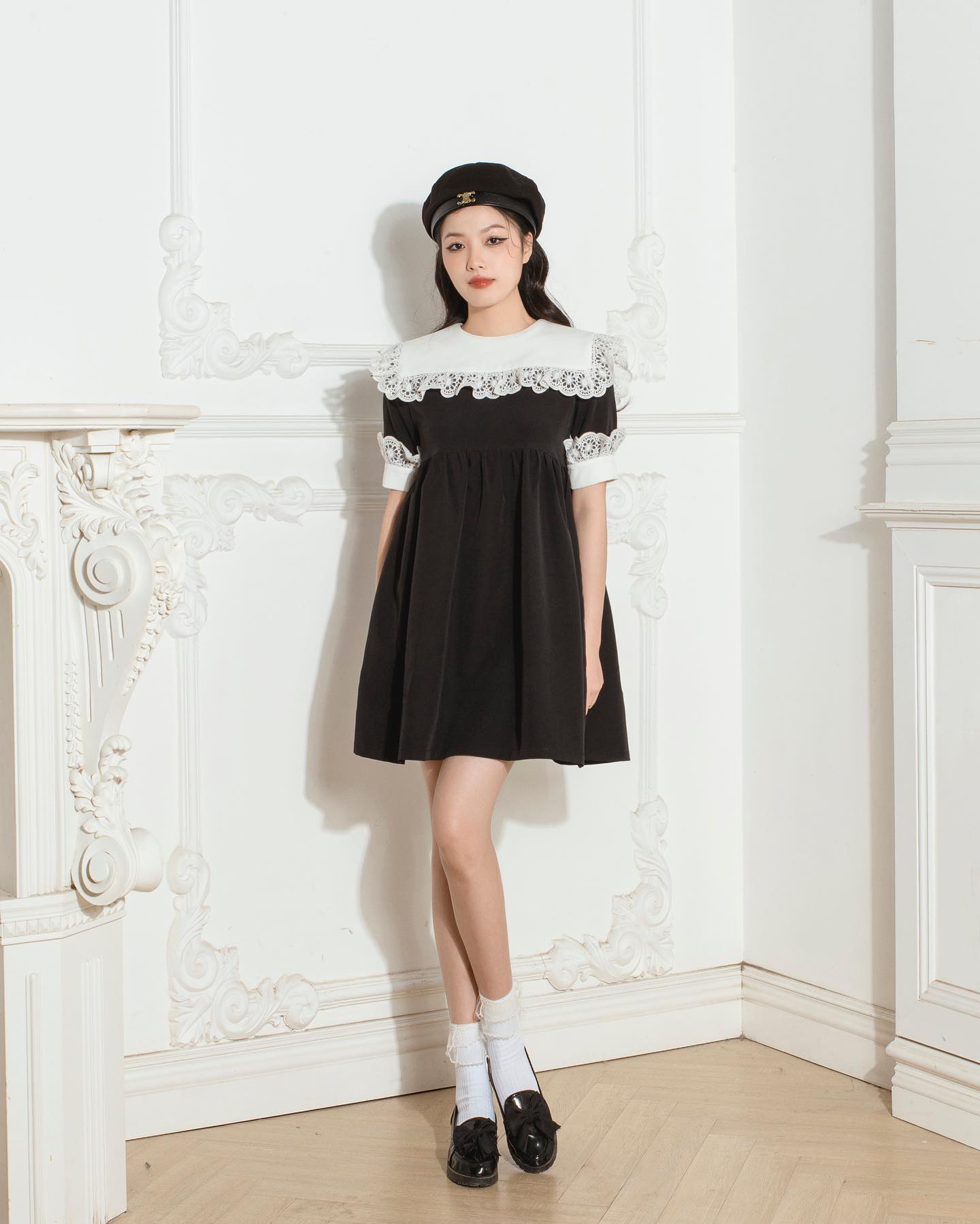 Váy babydoll tay bồng PeachyDaily- Roco Dress